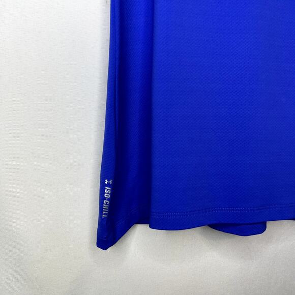 NWOT TopGolf Ladies Under Armour HeatGear Collared Shirt Blue Size Large - Picture 4 of 12